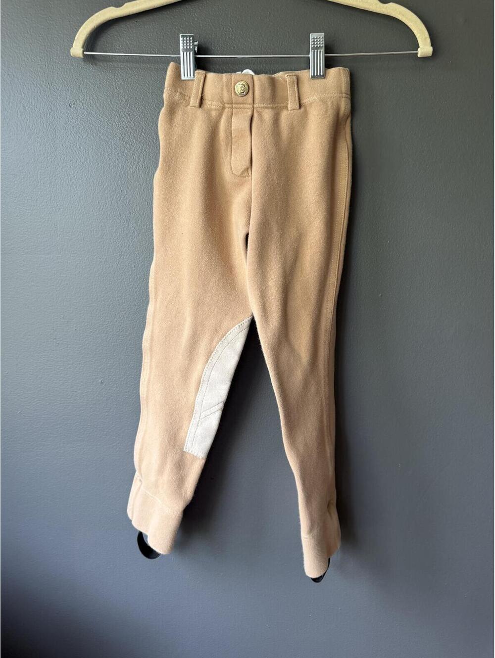 Equistar Tan Equestrian Riding Breeches with White Knee Patches